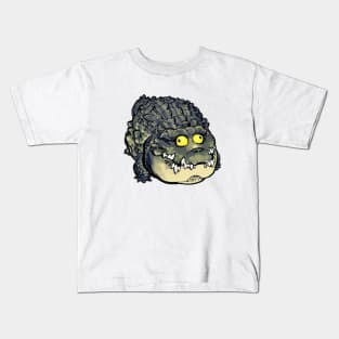 Mudwizard draws the cute chonk crocodile toy front ver. / funny animal memes Kids T-Shirt